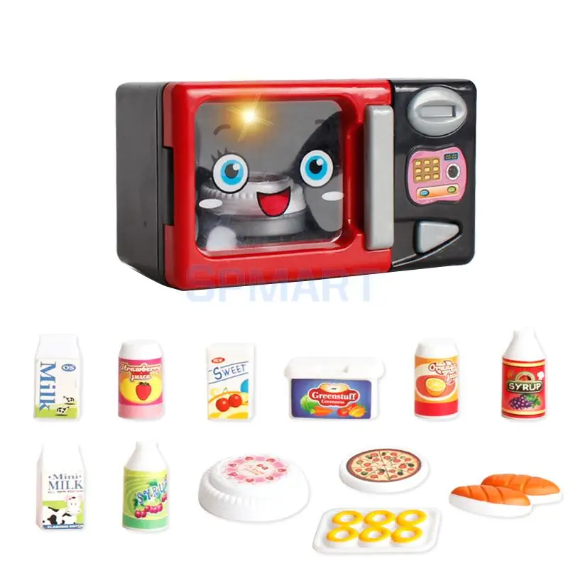 Simulation Home Appliances Toys w/ Sounds & Lights - Baby Pretend Play Kitchen Cooking Housekeeping Play Food Toy Developmental