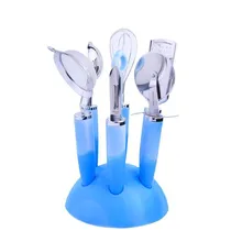 Экономичный 7 шт./компл. набор кухонных принадлежностей посуда из нержавеющей стали с мягкими ручками ds99