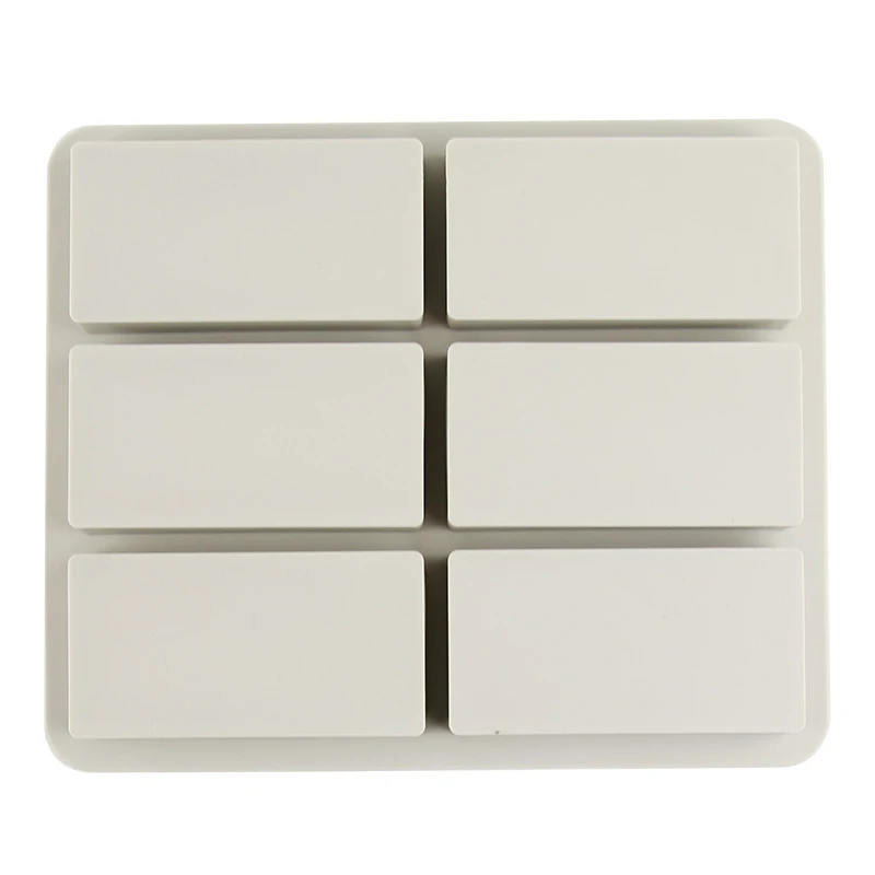 DINIWELL DIY силиконовые формы для выпечки 6 даже квадратных для мыла плитка кирпич ароматерапия таблетки украшения инструменты