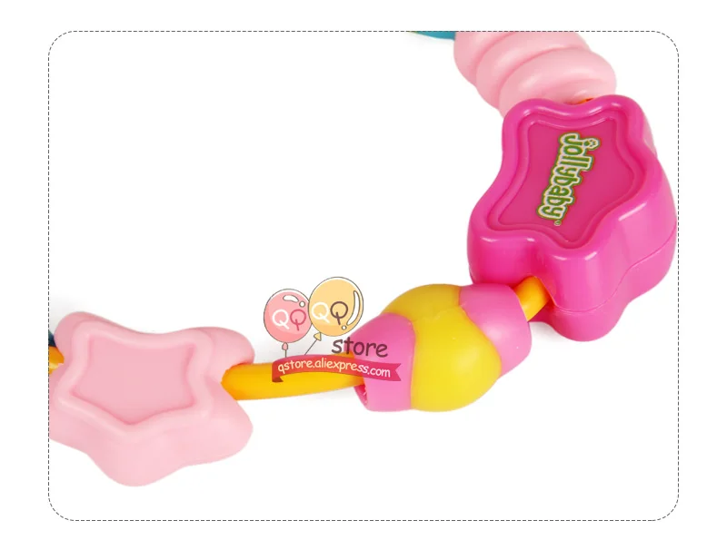 JOLLYBABY детский погремушка с несколькими текстурами, цепочка для ключей, Прорезыватель для зубов, бусины, петля, игрушки для детей, От 0 до 1 года, подарок, удобная ручка