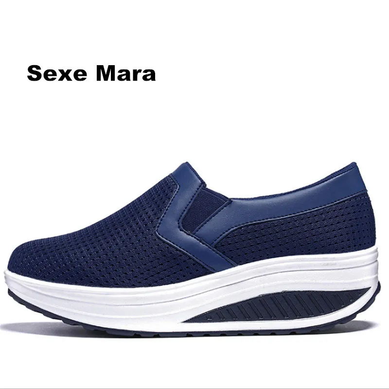 

New large size 35-42 Women Shoes leisure Height Increasing Summer Casual Shoes Fashion for Swing Shoes Breathable tenis feminino