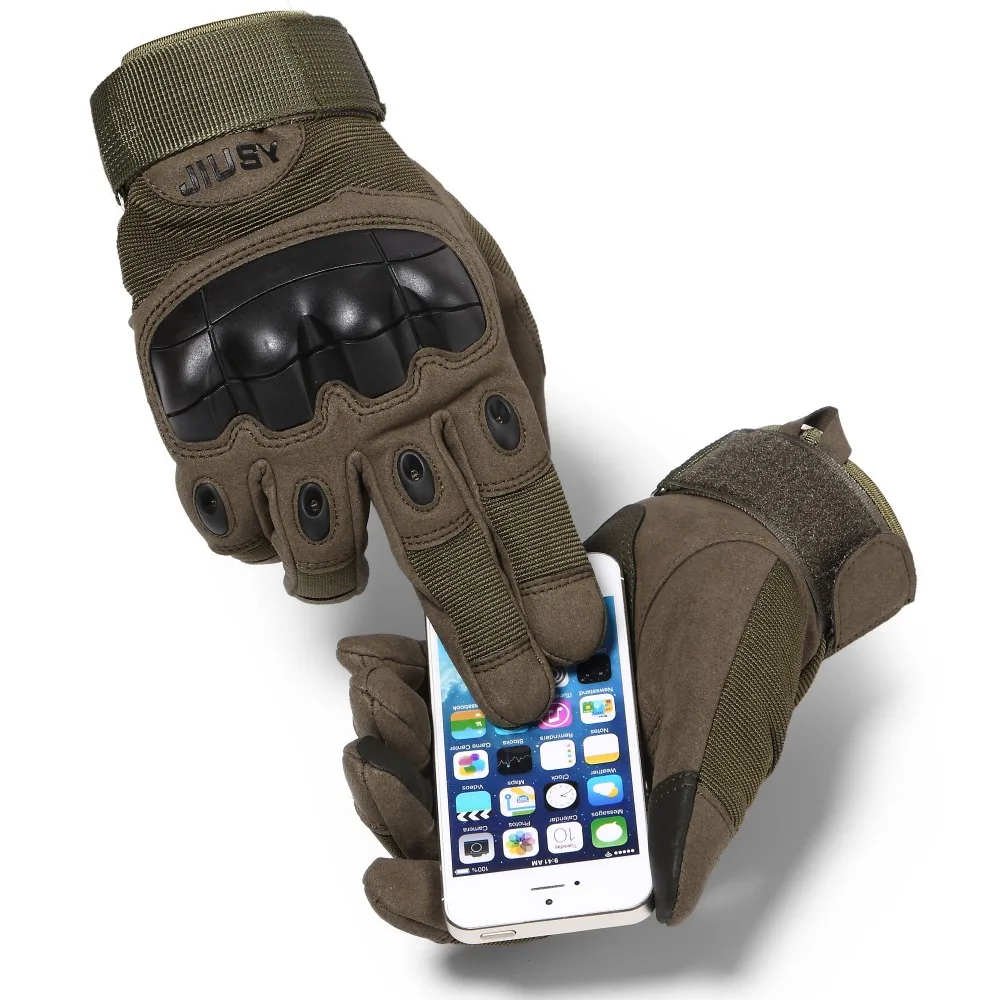 Touch Screen Tactical Gloves Military Army Paintball Shooting Airsoft Combat Anti-Skid Rubber Hard Knuckle Full Finger Gloves - Image 2