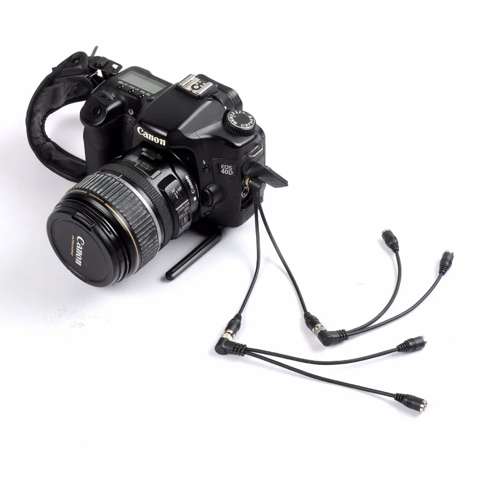 DSLRKIT Flash PC Sync разделительный шнур Cable 1 Male to 2 Female Socket с винтовым замком|male male|male malemale