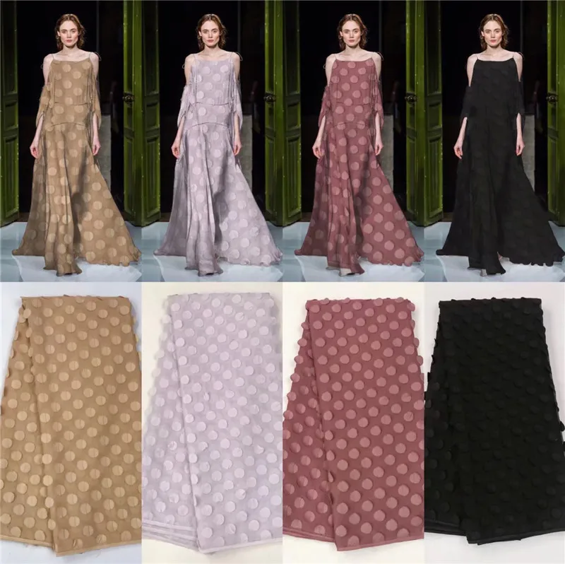 

African Lace Fabric High Quality French Lace Fabric 2019 Nigerian Laces 100% Chiffon Embroidery Fabric For Wedding /Party Dress