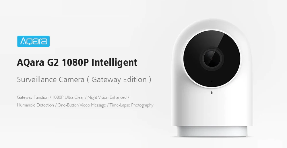 Камера aqara G2 камера Smart Gateway Hub с функцией шлюза 1080P 140 градусов просмотра для Xiaomi Mi приложение Smart Kit