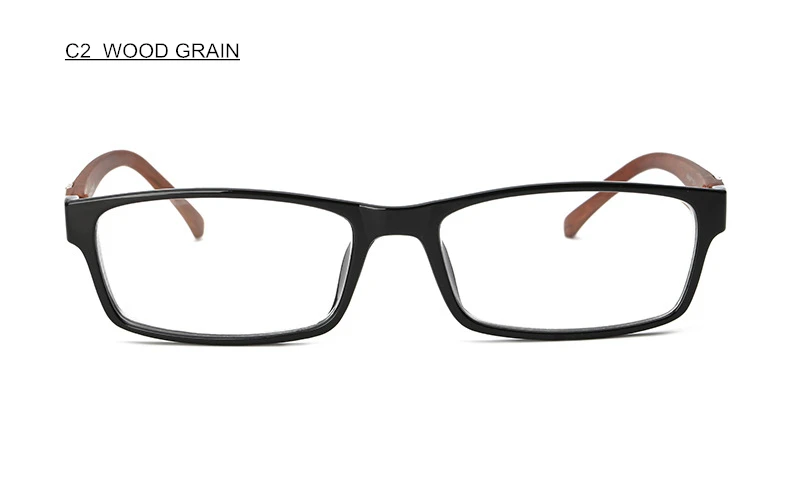 Диоптрия SWOKENCE-1,0-1,5-2-2,5-3-3,5-4-4,5-5-5,5-6 модные очки для близорукости близорукие очки для женщин и мужчин F170 - Цвет оправы: C2  WOOD GRAIN