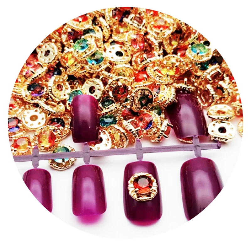 Kokardki na Paznokcie Jóias de Unhas Gota de Água Nova Chegada Metal Swarovsky Unha Krysztal Unhas Mix Decoração 50 Pçs 6 metal jóias de unhas gota de água