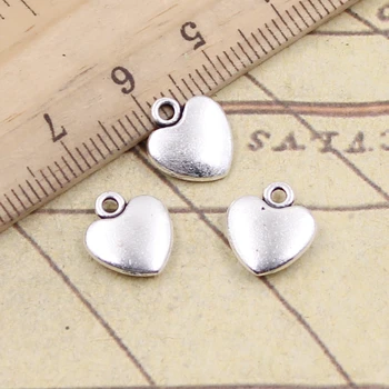 

20pcs Charms Lovely Heart 20x8mm Tibetan Silver Color Pendants Antique Jewelry Making DIY Handmade Craft