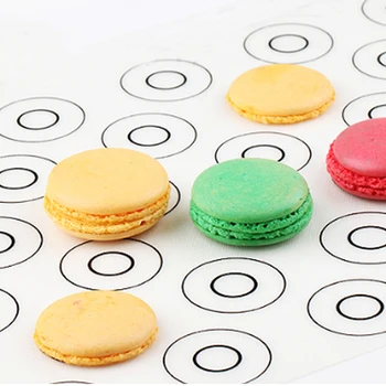 

New Silicone Dough Mat Bakeware 40*30cm 44 Circles Pastry Oven Pasta Tools Baking Sheet Tray Liner Mat Cake Mold Pad