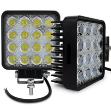 2 шт. 4 дюймов 48 Вт светодиодный свет лампы индикаторы Worklight Рабочая вождения Offroad Лодка тягач 4×4 пятно 12 В пятно наводнение