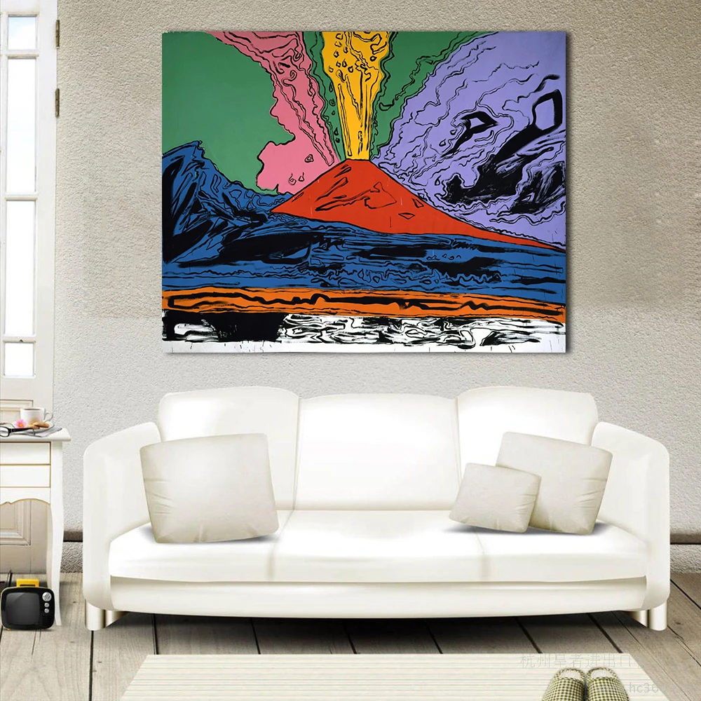 JQHYART картина маслом для домашнего декора ANDY WARHOL Vesuvius настенные картины для гостиной картины на холсте без рамки