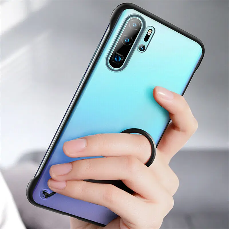 Frameless-Transparent-Matte-Hard-Phone-Case-For-Huawei-Mate-10-20-P20-P30-Honor-V20-20 (3)