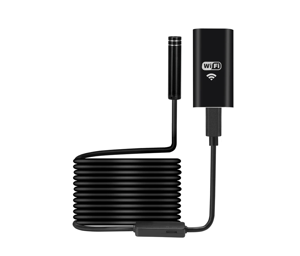 Bakeey 8mm 8 Led WiFi Endoscope HD Camera Borescope Waterproof Rigid Cable for Android IOS Laptop PC