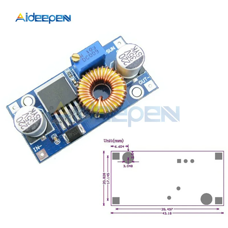 XL4015 5A DC CC CV литиевых Батарея Шаг вниз зарядная плата светодиодный Мощность конвертер литиевых Зарядное устройство Модуль 5 V-32 V постоянного тока до 0,8 V-30 V - Цвет: XL4015 C