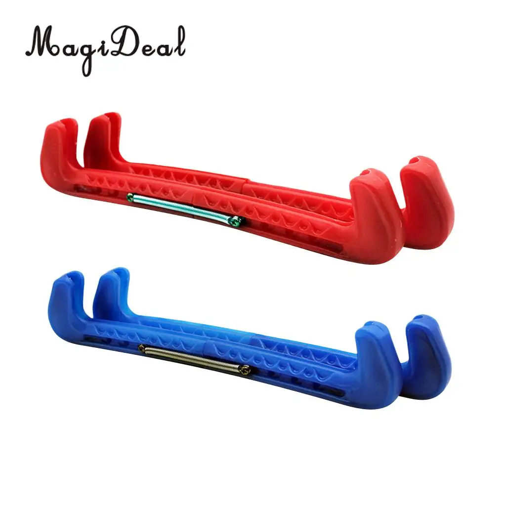 2 Pair Plastic Ice Hockey Figure Skate Walking Blade Guard Protective Cover