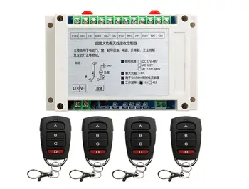 

DC12V 24V 48V 4 channel 30A RF Wireless Remote Control Switch System receiver transmitter universal 433mhz