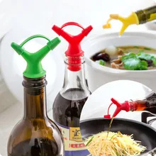 1 шт. двойной отражающая жидкости сопла соевое масло бутылки рот пробка Винная пробка соус Pour Носик бутылки шапки Барные инструменты