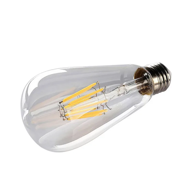 

Retro LED Filament Light Bulb Dimmable ST64 E27 220V 4W 8W Smart IC Driver No Flicker Low Heat Replace Edison Bulb Warm White