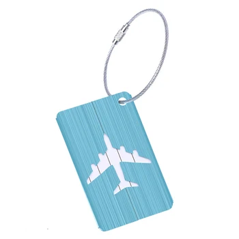 

New Aluminium Travel Luggage Baggage Tag Suitcase Identity Address Name Labels