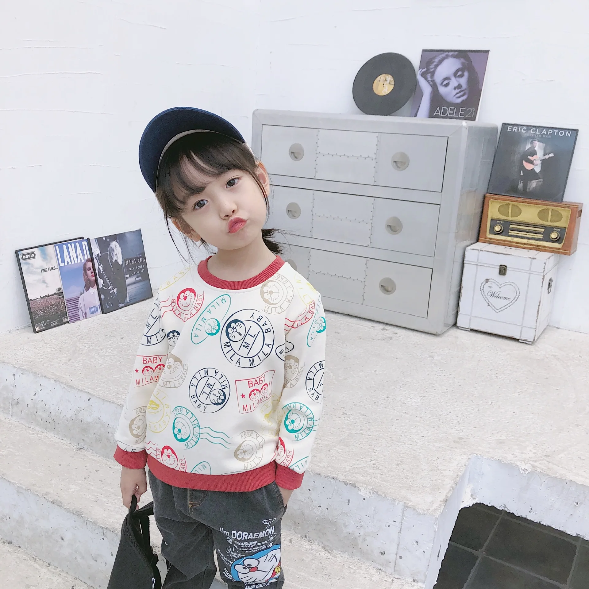 

BOBOZONE Cat sweatshirt for kids boys girls