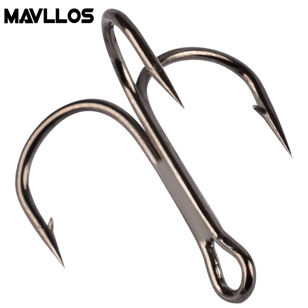 

Mavllos Fishing Hooks 20pcs/set #2-#14 High Carbon Steel Three Treble Hooks Importing Japan High Quality Fishing Tackle