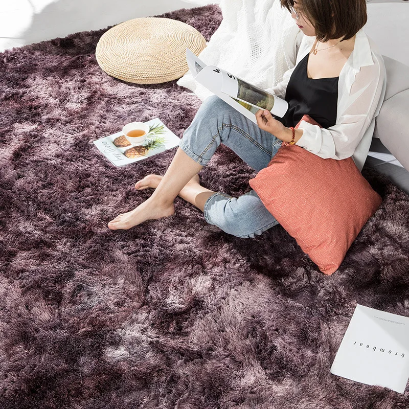 Нордический стиль Твердые ворс плюшевые ковры для гостиной спальни/прихожей большого размера, мягкий ковер детская комната играть