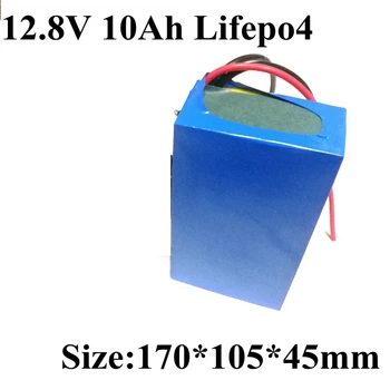 

lifepo4 12v 10Ah battery 4s 12.8v 13v lifepo4 BMS 15A 12ah for external camera flash Led light solar power tools + 14.6v Charger