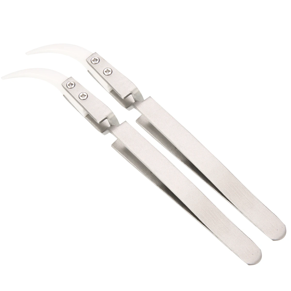 3pcs Non Conductive Ceramic Tweezers IC SMD SMT Reverse Tweezers Heat Resistant 1000 Degree DIY Hand Tools Kit