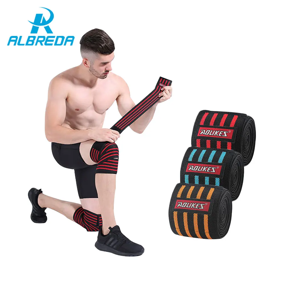 ALBREDA 180*8cm 1Pair Sports Knee Protector Basketball Leggings knee