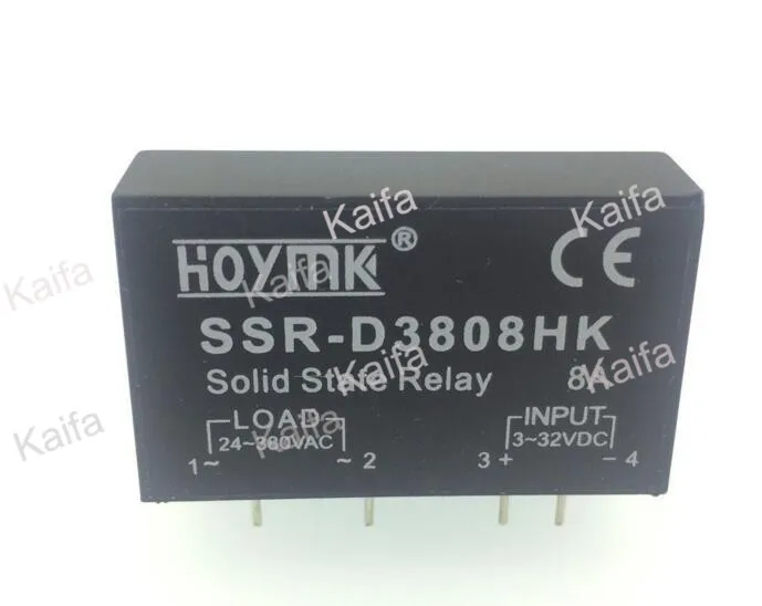 

PCB Dedicated with Pins SSR-D3808HK 8A DC-AC Solid State Relay SSR D3808HK