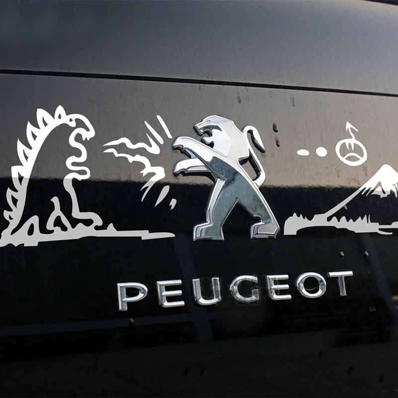 Играя монстров Прохладный смешной игрушечные наклейки для peugeot 307 206 308 207 407 3008 508 2008 Сделай Сам автостайлинг автомобильные аксессуары