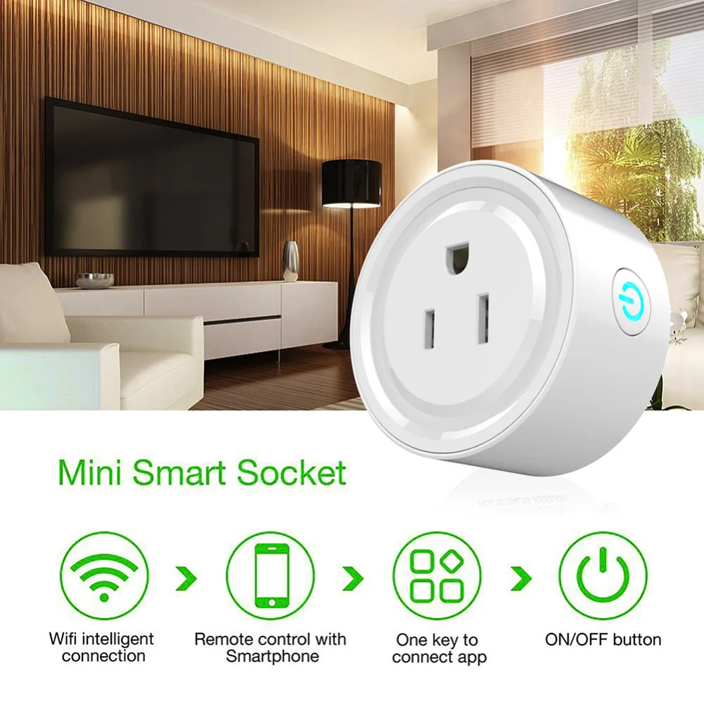 10pcs/lot Smart Wifi wireless Power Socket Plug Wireless