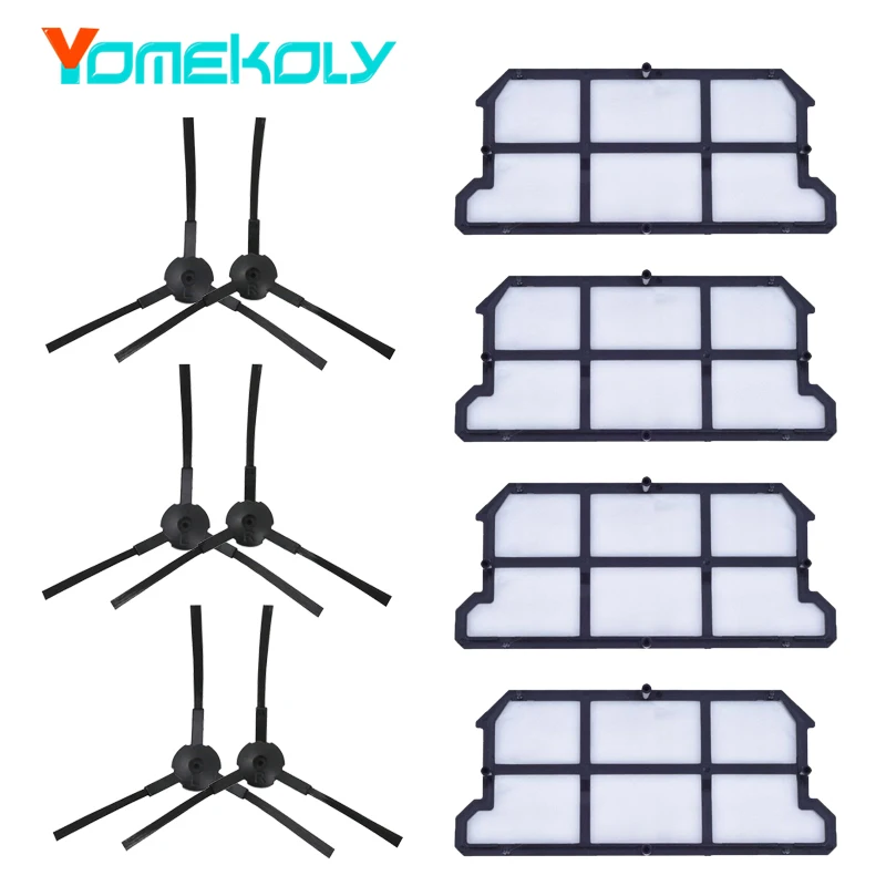 

10pcs Replacement Spare Kits for ILIFE v7 v7s v7s pro Robotic Vacuum Cleaner Accessories Dust Hepa Filters Side Brush Attachment