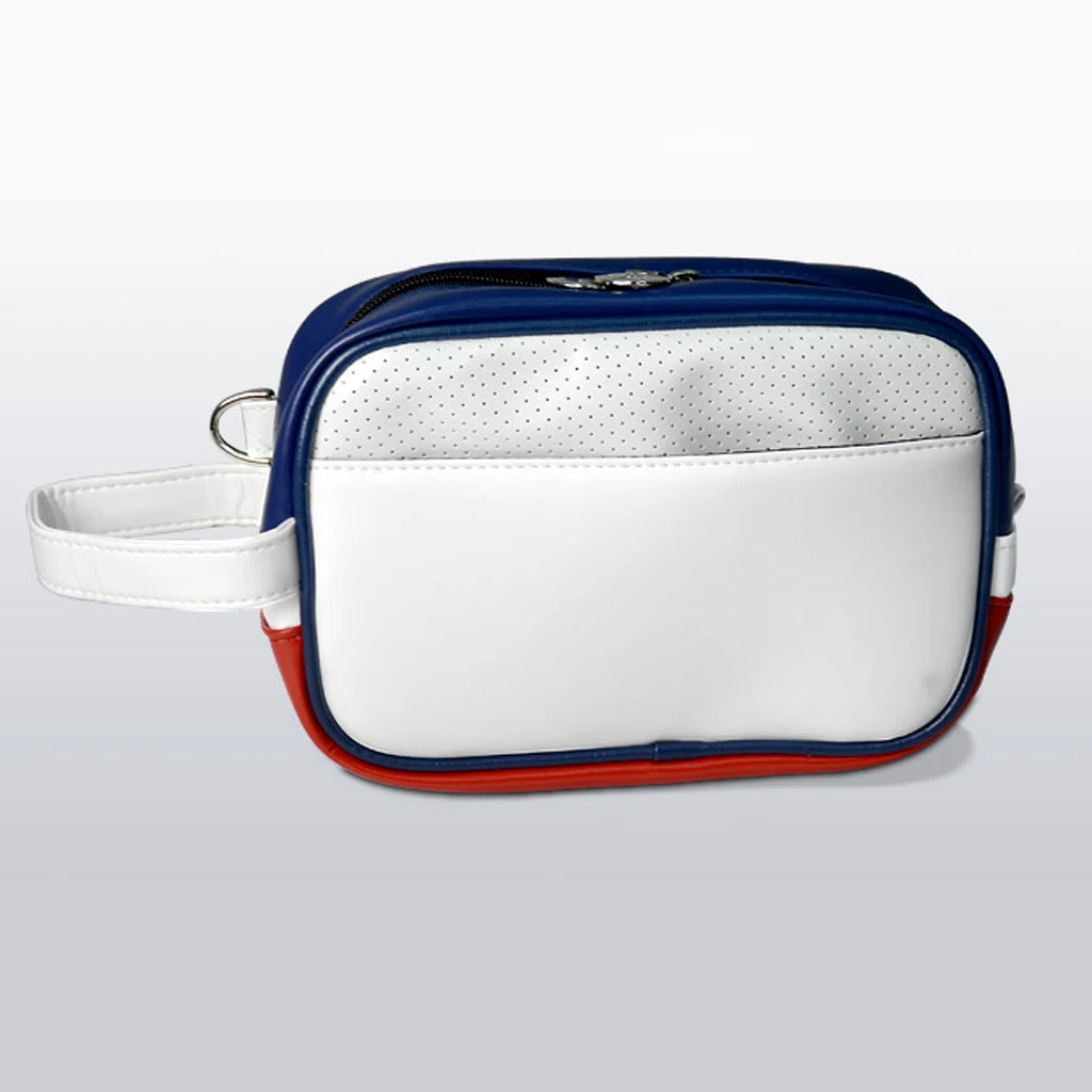 Unisex Golf Pouch Bag Handbag PU Matreial Zipper Mini Golf Bag Valuables Cell Phone Pouch Makeup Cosmetic Bag for Men Women