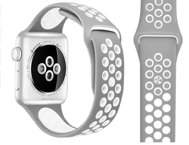 Гибкий Спортивный ремешок для Apple Watch, силиконовый ремешок серии 5/4/3/2/1 38 42 мм 40 мм 44 мм, браслет для iwatch 5 4 3 2 1