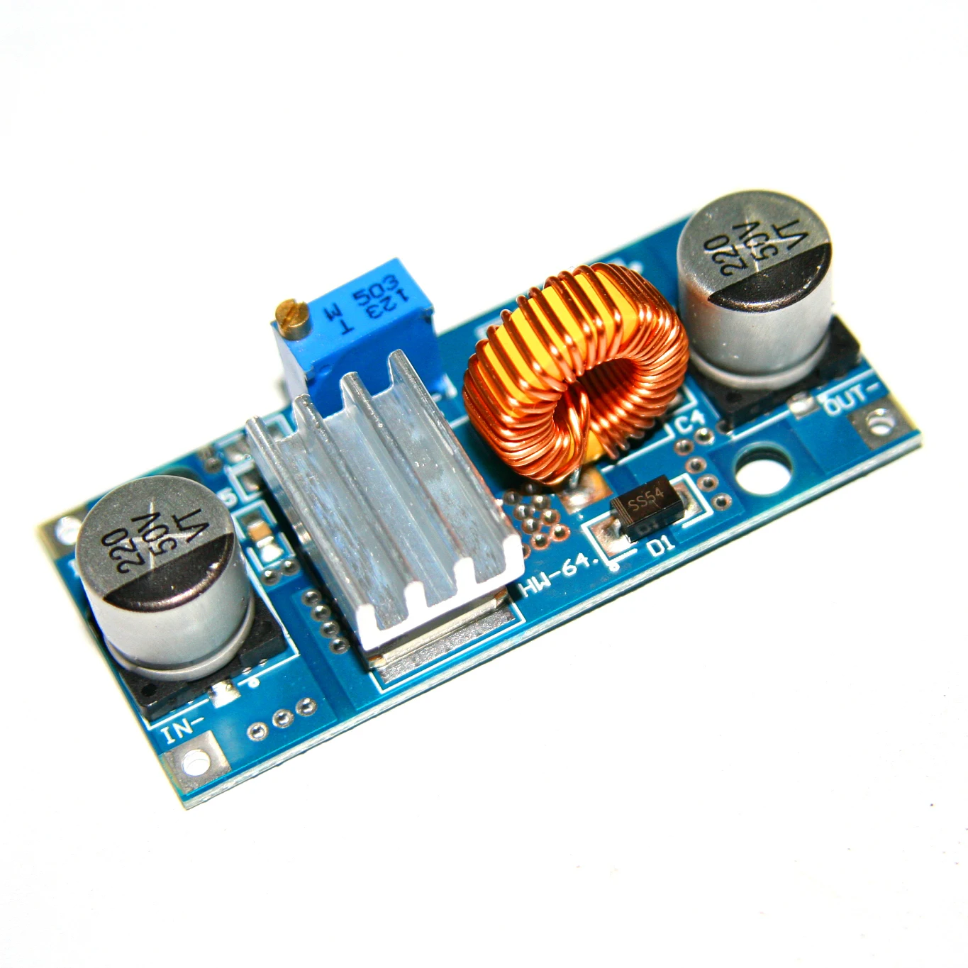 XL4015 E1 DC 4-38 в до 1,25-36 в понижающий Регулируемый блок питания 5A LED литиевое зарядное устройство с теплоотводом XL4015 E1 DC 4-38 в до 1,25-36 в понижающий Регулируемый блок питания 5A LED литиевое зарядное устройство с теплоотводом