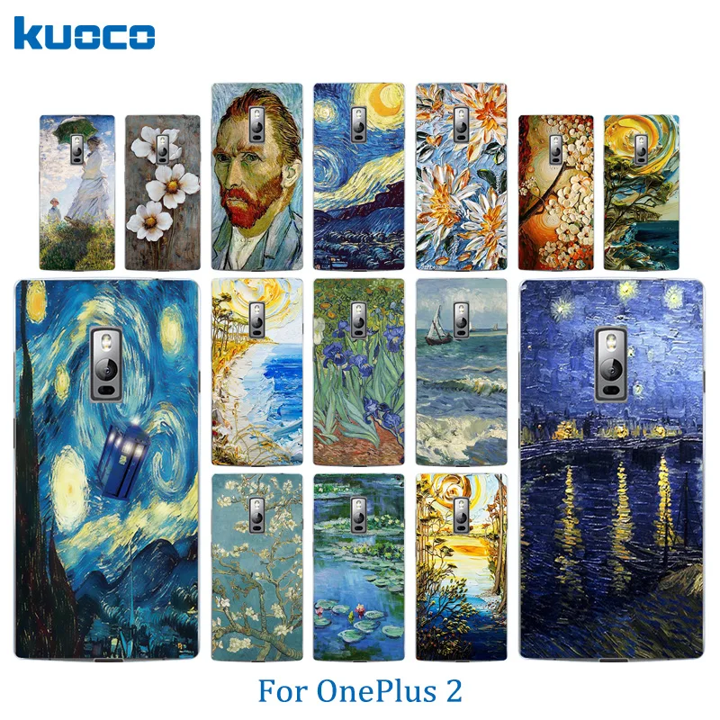 Case For OnePlus 1+ 2Oneplus Two Soft Silicon Case Cover for One Plus 2 OnePlus 2 A2001 Phone Case Van Gogh Pattern Cover