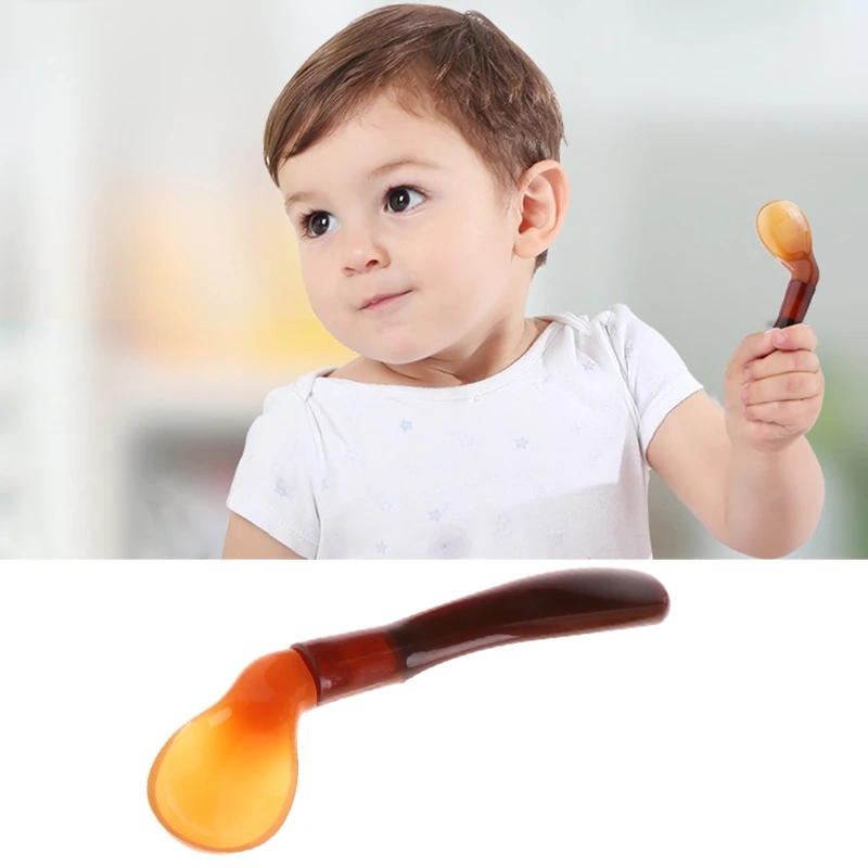 

Soft Silicone Baby Spoon Feeding Spoons Lovely Flatware Tableware Gift For Kids