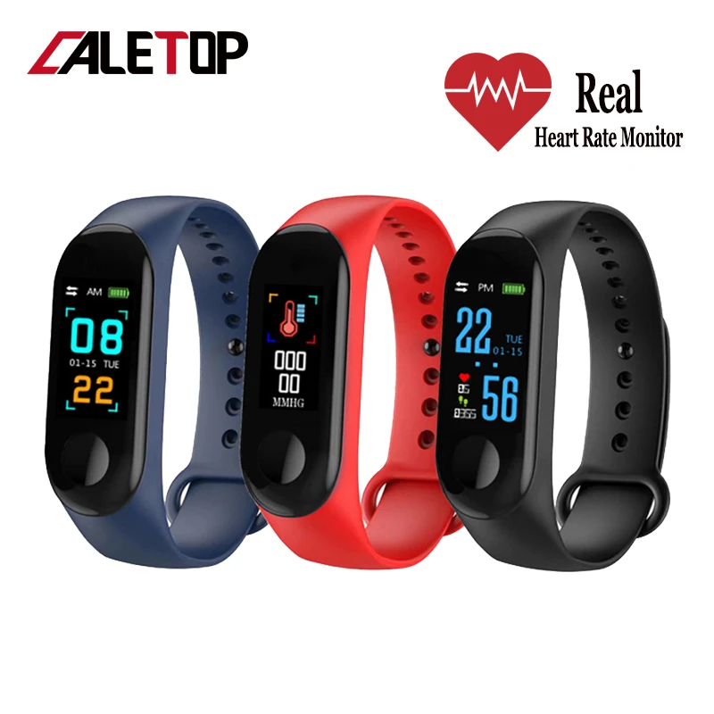 

M3 Band Fitness Bracelet Blood Pressure Outdoor IPS Screen Heart Rate Monitor Smart Waterproof Wristbands Step Counter Smartband
