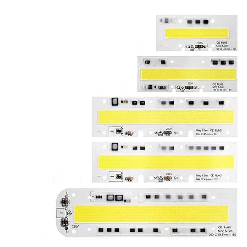 Светодиодный прожектор COB 30 Вт 50 70 100 150 220 В 110 IP65 умный IC для DIY светодиодный