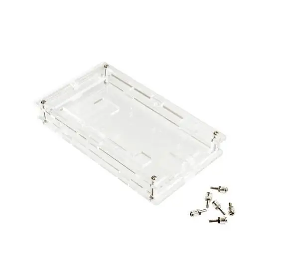 10PCS Enclosure Transparent Gloss Acrylic Box Compatible for font b arduino b font Mega 2560 R3