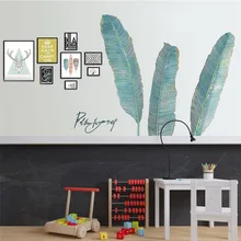 Наклейки тропический банан листья наклейки на стену двухцветное стекло decorao para Каса индивидуальные, для окон пленка клеи украшения meuble