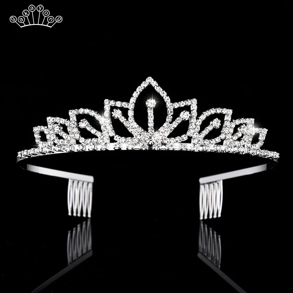 

Princess Rhinestone Tiaras and Crowns Headband for Kid Girls Love Bridal Prom Crown Wedding Party Hair Jewelry