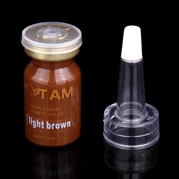 

Free shipping 7colors TAM permanent makeup micro pigment tattoo ink 10ml for eyebrow make up