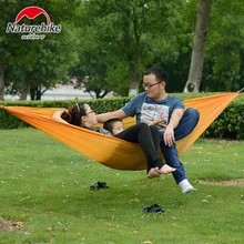 Single / Double Person Portable Parachute Hammock Camping Hiking Garden Flyknit Hunting Leisure Outdoor Travel Kits Hamac Tent