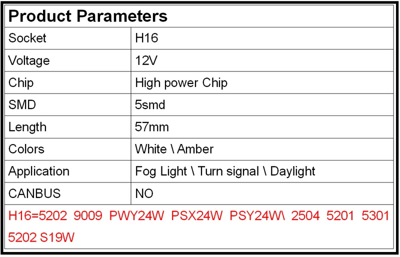 H16 7.5W  