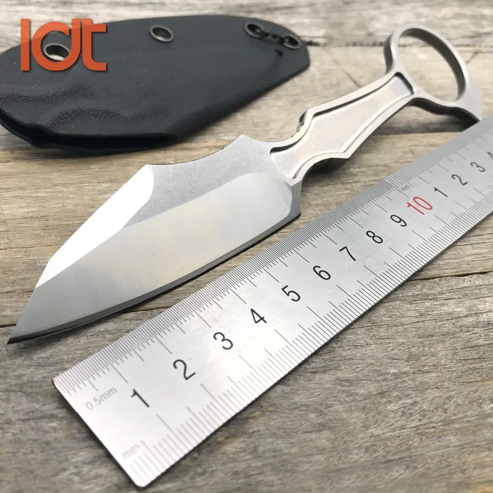 Online LDT GITFO DA cuchillo fijo táctico karambit cuchillos D2 Blade KYDEX caza que acampa cuchillo recto herramientas de utilidad EDC