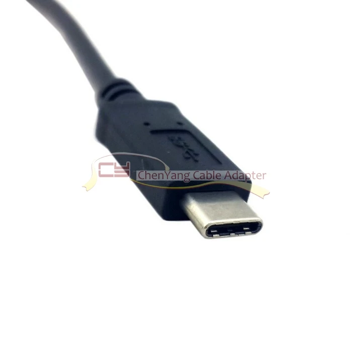 Cablecc CY USB 3,1 type C USB-C к DC 5,5 2,5 мм, разъем питания удлинитель зарядного кабеля 10 см