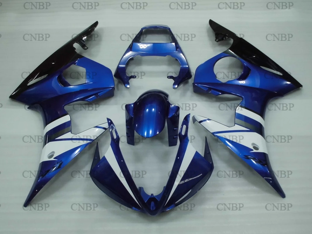 

Blue Black White Bodywork for YZFR6 YZF R6 YZF-R6 YZF600 600 cc 2003 2004 03 04 Fairing Body Kit