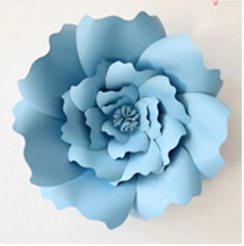 WEIGAO 1 шт. Вт, 30 Вт, 40 см DIY Искусственные Свадебные Бумажные цветы украшения милые детские День рождения Изделия из бумаги Фотофон "сделай сам" Декор - Цвет: Dark Blue 2